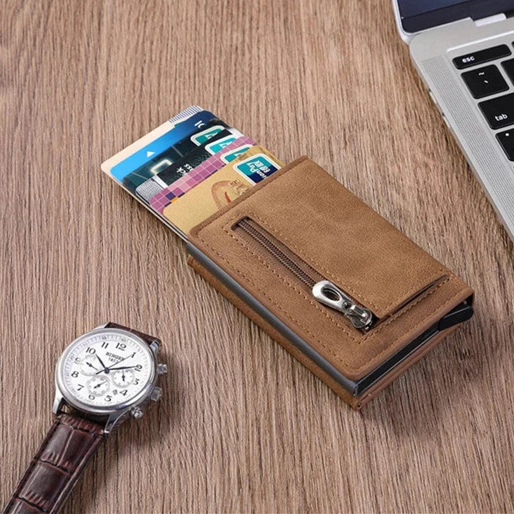 Minimalist Zipper Purse Wallet