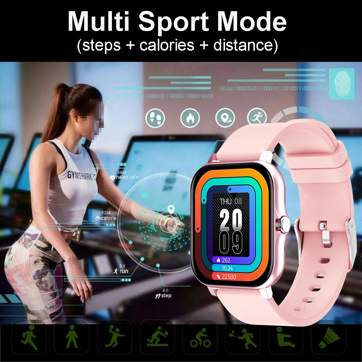 Fitness Tracker Sport Smart watch